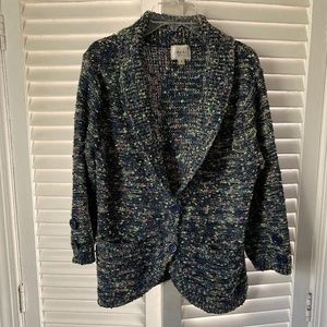 Marled blazer -style cardigan size M